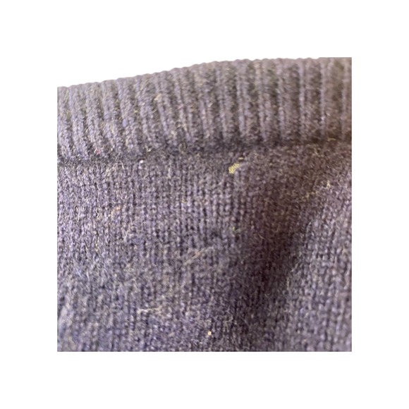 Brooks Brothers Mens Pure Cashmere V Neck Sweater Vest Navy Size 46 - Picture 6 of 7